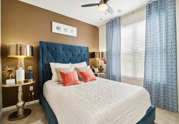 our apartments offer a bedroom with a king sized bed