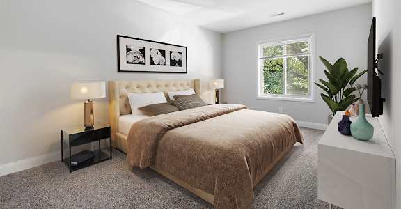 Bedroom at Padonia Village Apartments, Maryland, 21093