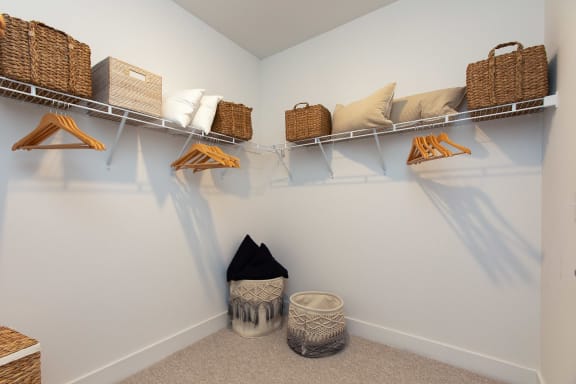 Walk In Closet at Beckett Farms Apartments, PRG Real Estate Management, Fort Mill