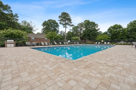 the swimming pool at our apartments