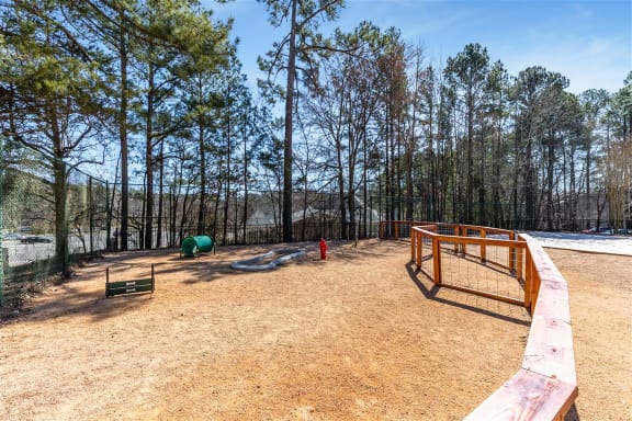 Gated Dog Park at Chapel View Apartments in Chapel Hill, NC