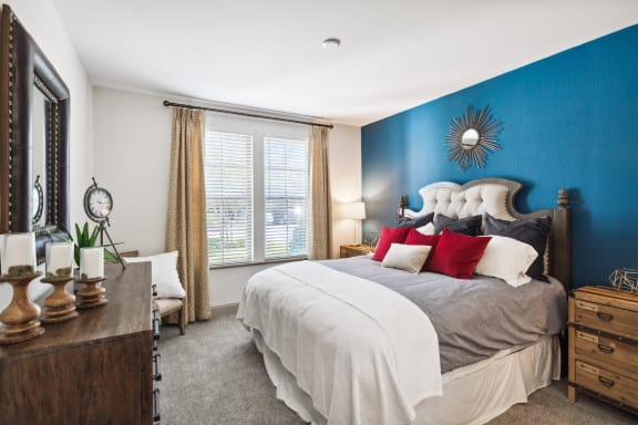 our apartments offer a bedroom with a king size bed