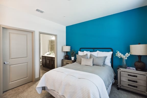 our apartments offer a bedroom with a king size bed