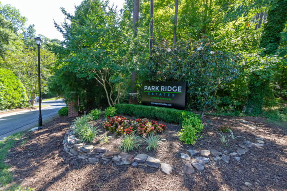 Property Signage  at Park Ridge Estates, Durham, NC
