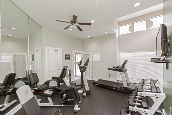 World-Class Fitness Center at Beacon Ridge Apartments, PRG Real Estate Management, Greenville, South Carolina