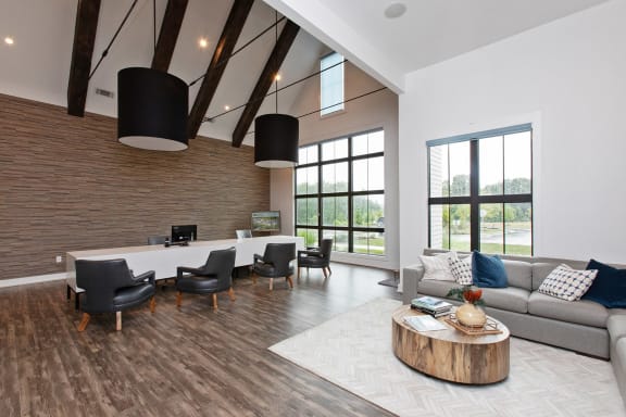 Business Center With Computers at Beckett Farms Apartments, PRG Real Estate Management, Fort Mill