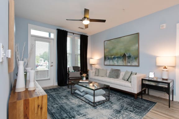 Gorgeous Living Room at Beckett Farms Apartments, PRG Real Estate Management, Fort Mill