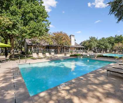 the swimming pool at the resort at governors residence at Sedona Springs, Austin, Texas