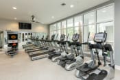 Thumbnail 6 of 30 - Fully Equipped Fitness Center treadmills at Proximity Apartments, Charleston