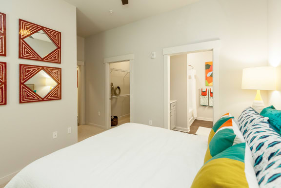 Bedroom interior at Proximity Apartments, South Carolina