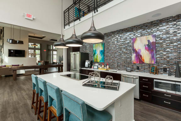 Gourmet Clubhouse kitchen at Proximity Apartments, South Carolina, 29414