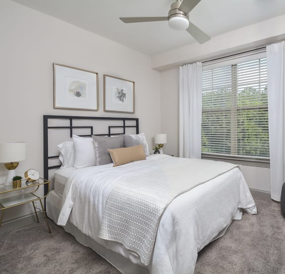 Model home bedroom at The Tribute in Raleigh, North Carolina 27612