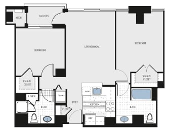 2 bedroom apartment rentals in arlington va