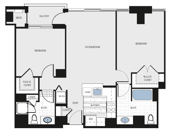 2 bedroom apartment rentals in arlington va