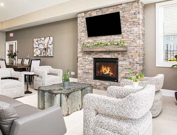 Cozy community building at Meadowbrooke Apartment Homes, Grand Rapids, MI