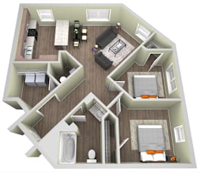 Floor Plan 2 Bedroom