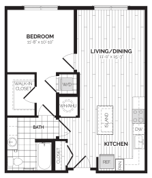 A2 Floor Plan at Rivergate, Woodbridge, 22191