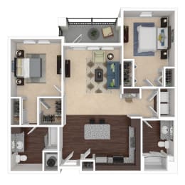 Floor Plan  Floorplan 2 at Integra 360 Apartments in Winter Springs, FL