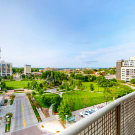 Balcony overlooking Turner Park