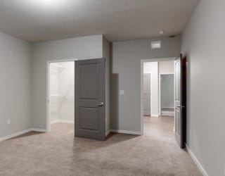 The 2 bedroom Hibiscus floor plan features spacious walk-in closets with abundant storage.