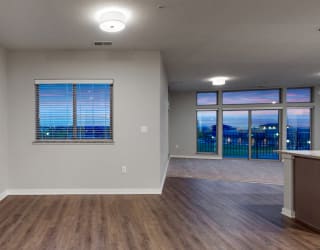 The 2 bedroom Hibiscus floor plan features a spacious dining and living area perfect for entertaining.