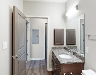 The 2 bedroom Marigold with den floor plan features 2 spacious bathrooms with abundant storage.