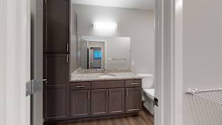 The 2 bedroom Hibiscus floor plan features 2 spacious bathrooms with abundant storage.