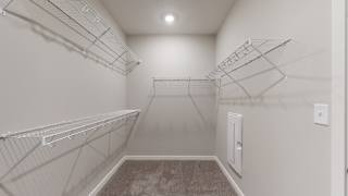 You'll love the large walk-in closet in the master bedroom in the Hibiscus floor plan.