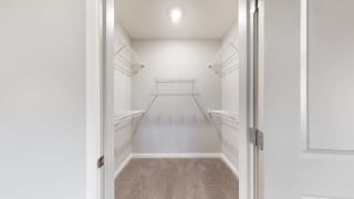 The 2 bedroom Hibiscus floor plan features spacious walk-in closets with abundant storage.