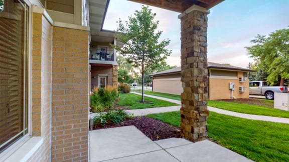 You'll love the private entrance and patio space in the two bedroom Cedar floor plan.