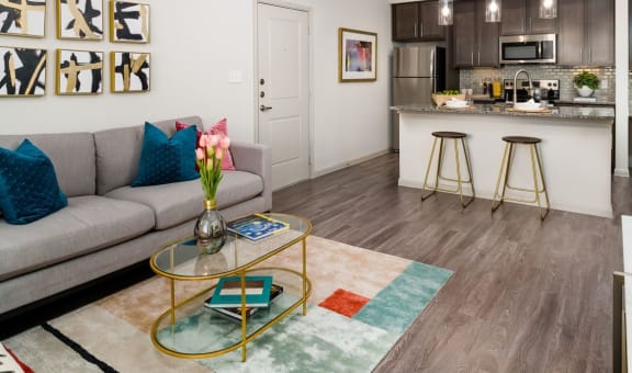 Living Room at Seville at Clay Crossing in Katy, TX