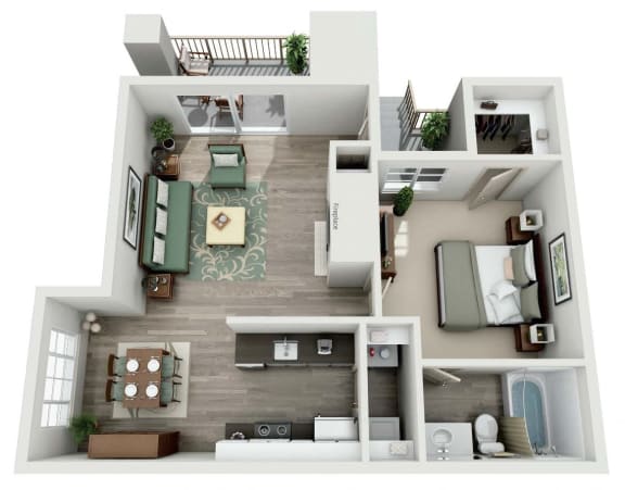 Floor Plan  A3 Floor Plan at Crestone at Shadow Mountain Apartments, Phoenix, 85032