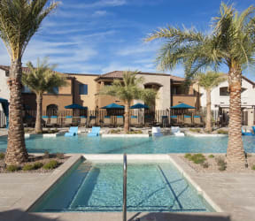 the swimming pool at the comfort inn  suites