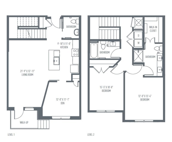 Floor Plan  G- Townhome Floor Plan, 1559 Sq. Ft. at Union Berkley, Missouri