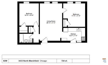  Floor Plan Two Bedroom