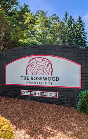 The Rosewood Apartments in Vancouver, WA Monument Sign