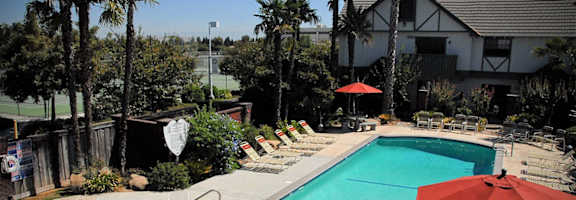 Pool View at Oxford Park Apartments, Fresno, 93720