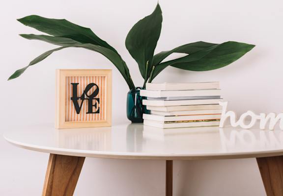 Table book home plant