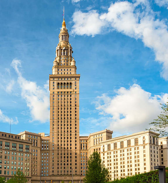 Downtown cleveland apartments the terminal tower residences