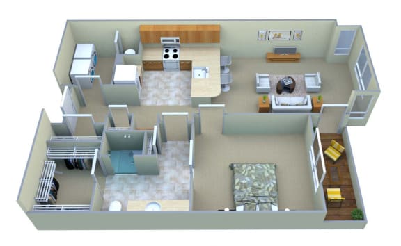 A1 Mountain View Floor Plan Layout
