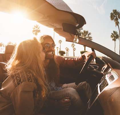 Couple driving in the car at Grove Pointe, Ruskin, 33570