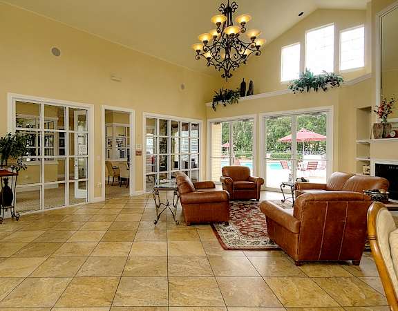 Interior Clubhouse Sitting Area at Magnolia Place Apartment, Gainesville