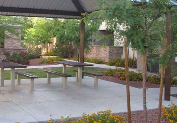 Shaded Patio at Rome Park Villas, North Las Vegas, 89084