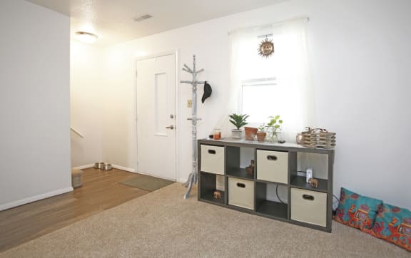 Living room at Spring Creek Townhomes, Illinois