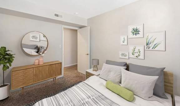 Bedroom  at Rivers Landing Apartments, PRG Real Estate, Hampton, Virginia