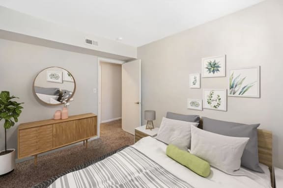 Bedroom  at Rivers Landing Apartments, PRG Real Estate, Hampton, Virginia