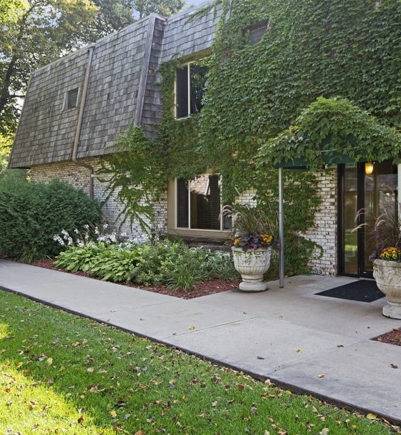 Building Entrance at Beach South at the Lake, Robbinsdale, MN, 55422