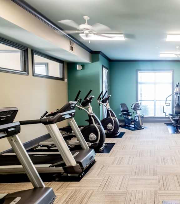 Spacious Gym at Harbor Island Apartments in Harbor Town, Memphis, TN
