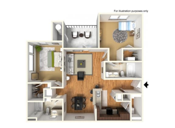 Floor Plan  B2 Apartment Floorplan
