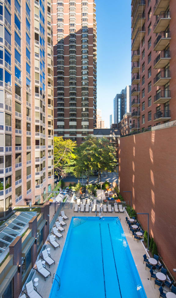 Pool View at Elm Street Plaza, Chicago